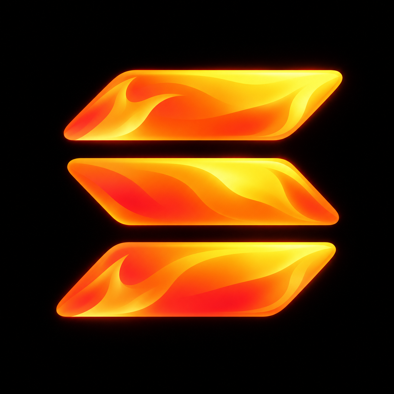 The fiery three-stripe HOTSol emblem
